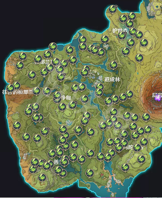 《原神》須彌草神瞳位置在哪?全草神瞳位置一覽圖分享 《原神》須彌草神瞳位置在哪?全草神瞳位置一覽圖分享