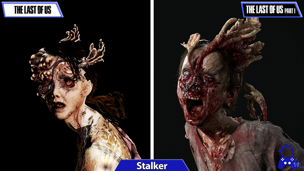 《最後生還者重製版》與原版角色、怪物模型對比 《最後生還者重製版》與原版角色、怪物模型對比