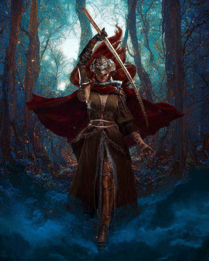 千呼萬喚始出來！俄妹COS《艾爾登法環》女武神二階段！