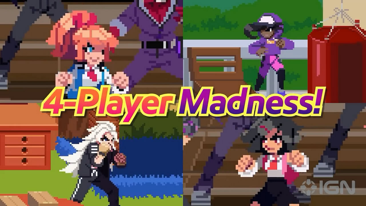 《熱血硬派外傳 熱血少女2》新預告賞!支援四人遊玩 《熱血硬派外傳 熱血少女2》新預告賞!支援四人遊玩