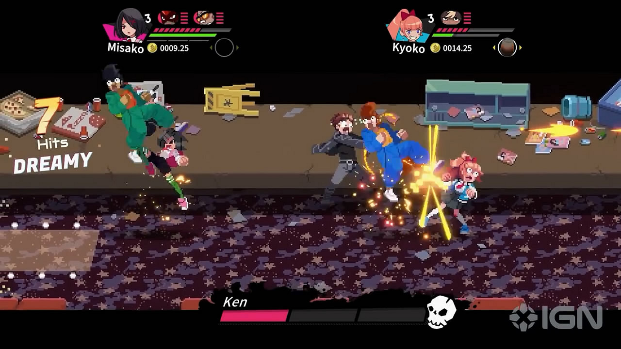 《熱血硬派外傳 熱血少女2》新預告賞!支援四人遊玩 《熱血硬派外傳 熱血少女2》新預告賞!支援四人遊玩