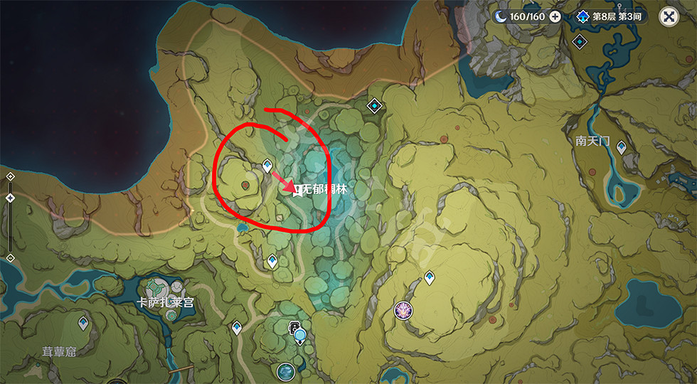 《原神》須彌無鬱稠林旋曜玉帛在哪？須彌無鬱稠林旋曜玉帛位置一覽