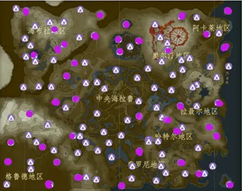 《塞爾達傳說曠野之息》神廟在哪裡？神廟地圖分享