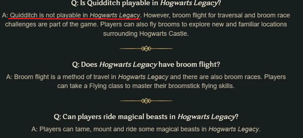 粉絲能接受嗎?《霍格華茲之遺》確認無魁地奇玩法! 粉絲能接受嗎?《霍格華茲之遺》確認無魁地奇玩法!