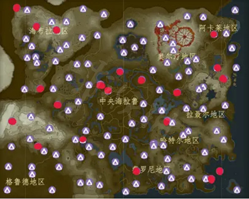 《塞爾達傳說曠野之息》神廟在哪裡？神廟地圖分享