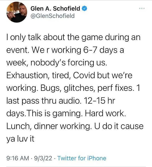 《木衛四協議》開發人員一周加班7天每天工作12~15h