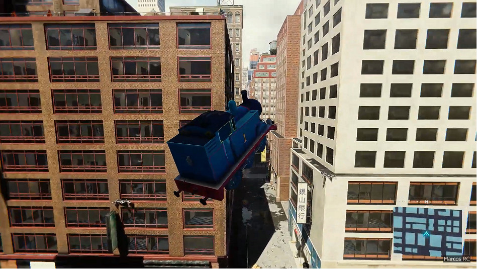 湯瑪士小火車入侵《漫威蜘蛛人》！這MOD太魔性了！