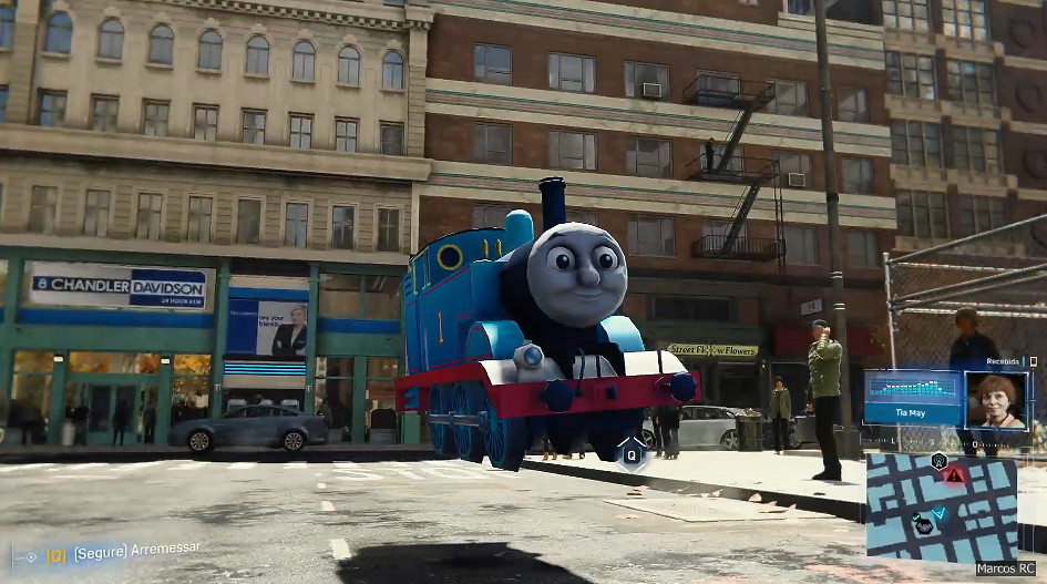 湯瑪士小火車入侵《漫威蜘蛛人》！這MOD太魔性了！