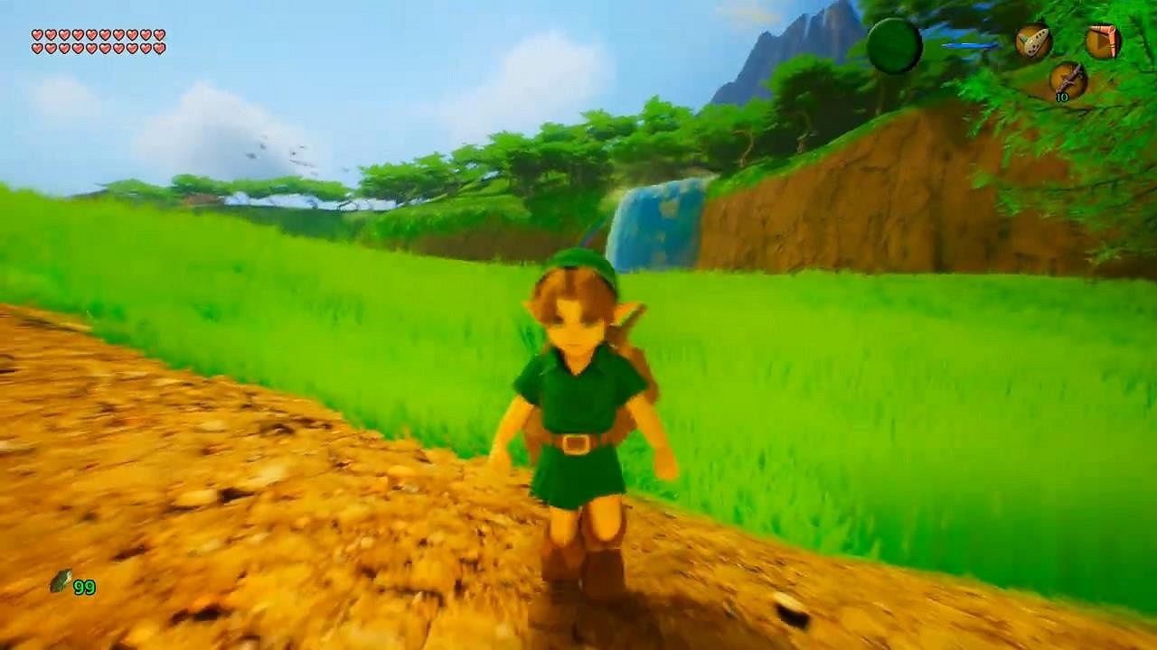 虛幻5重製《薩爾達：時之笛》新展示 平原美景展示