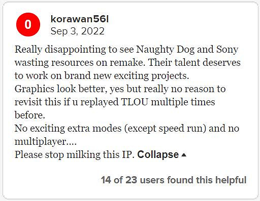 明明可以搶錢 卻把復刻叫重製?《美末重製版》差評如潮