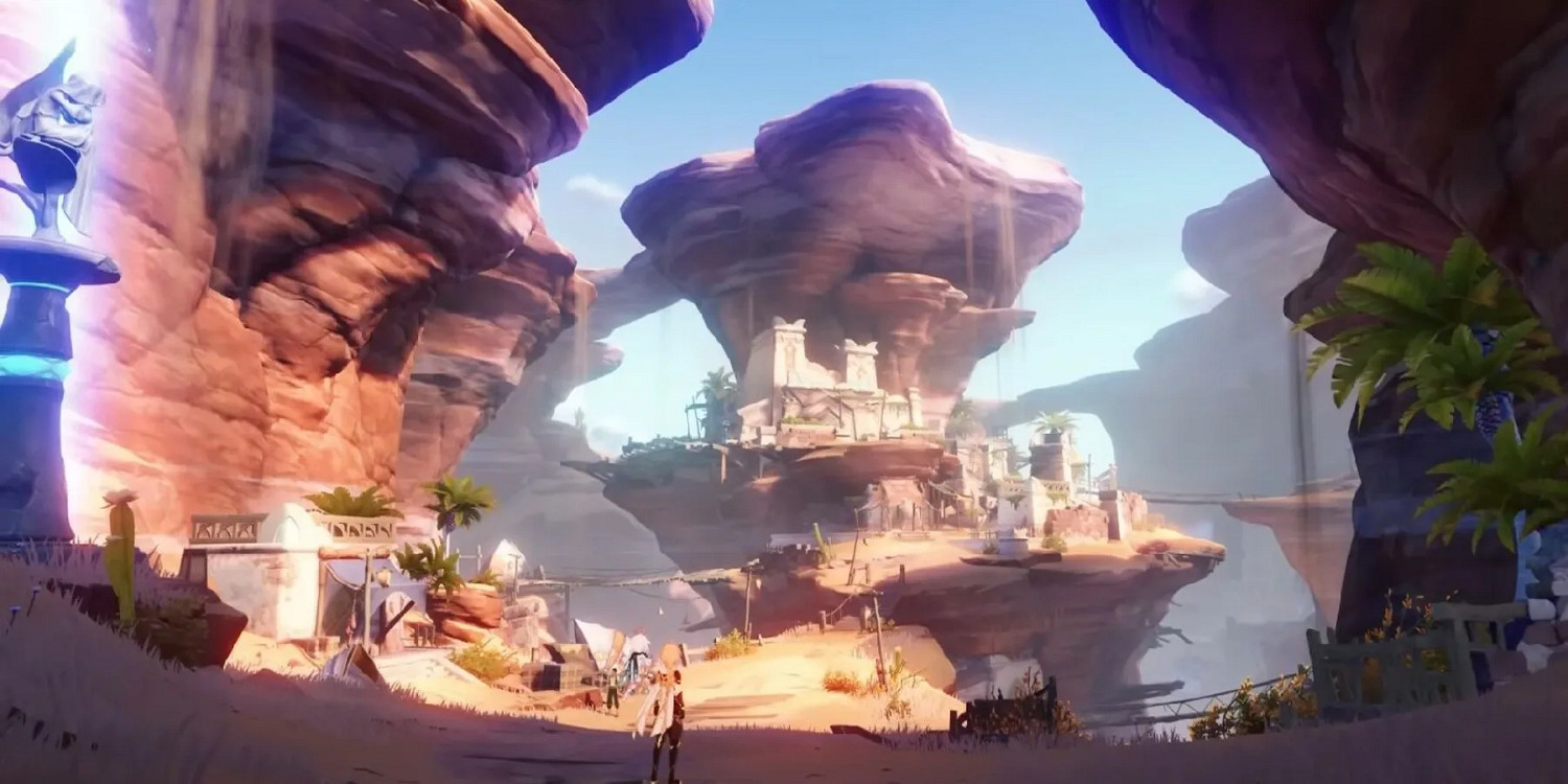 《原神》須彌國的細節:走在沙漠上會有精致的腳印! 《原神》須彌國的細節:走在沙漠上會有精致的腳印!