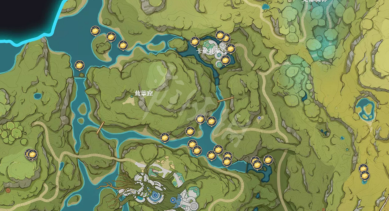 《原神》月蓮位置分布圖 須彌月蓮在哪裡採集? 《原神》月蓮位置分布圖 須彌月蓮在哪裡採集?