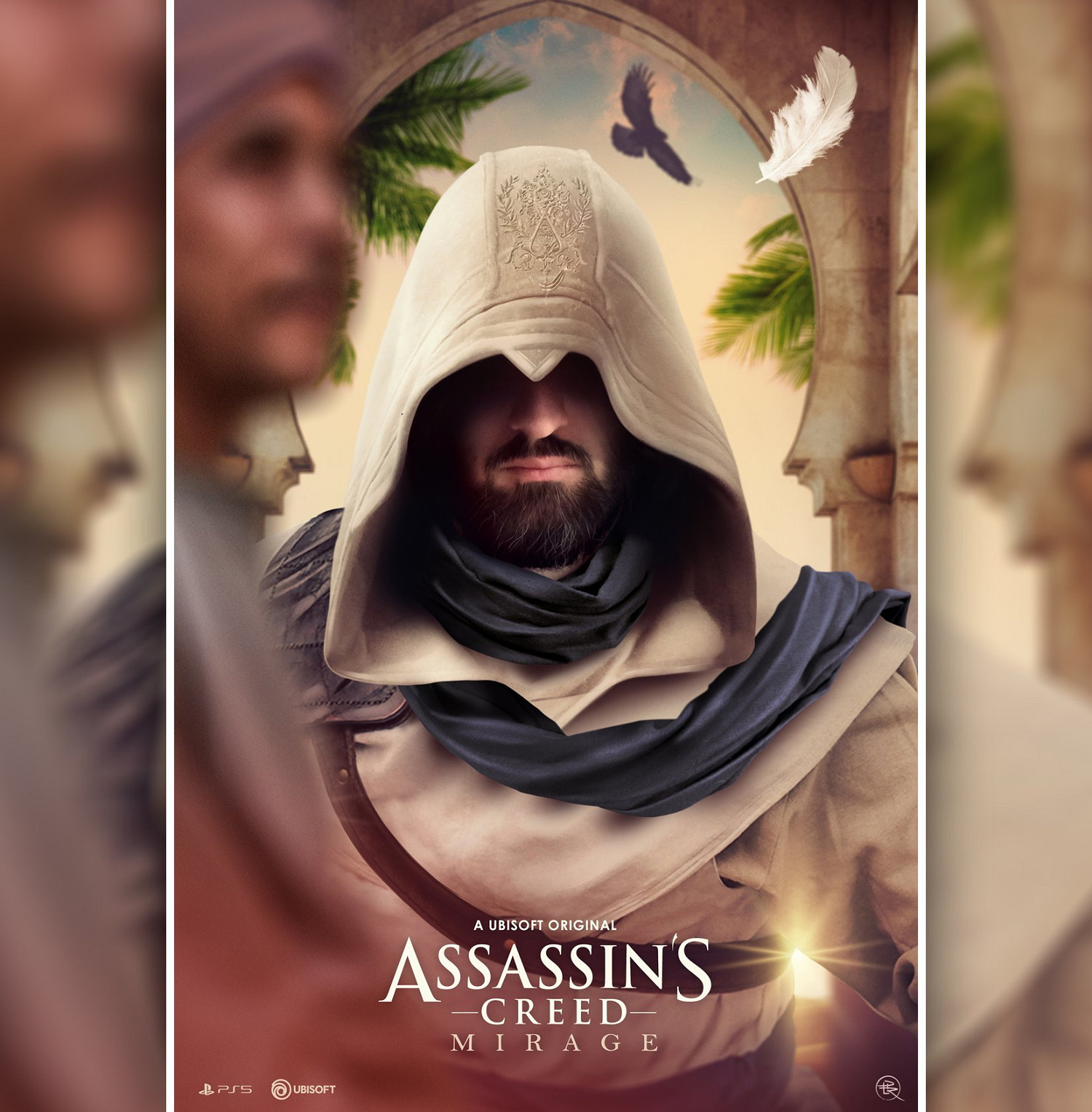 《刺客教條：幻景》飯製海報 巴格達的刺客大師巴辛姆