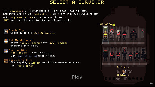 《雨中冒險》遊戲截圖一覽：像素風類類Rogue探險遊戲