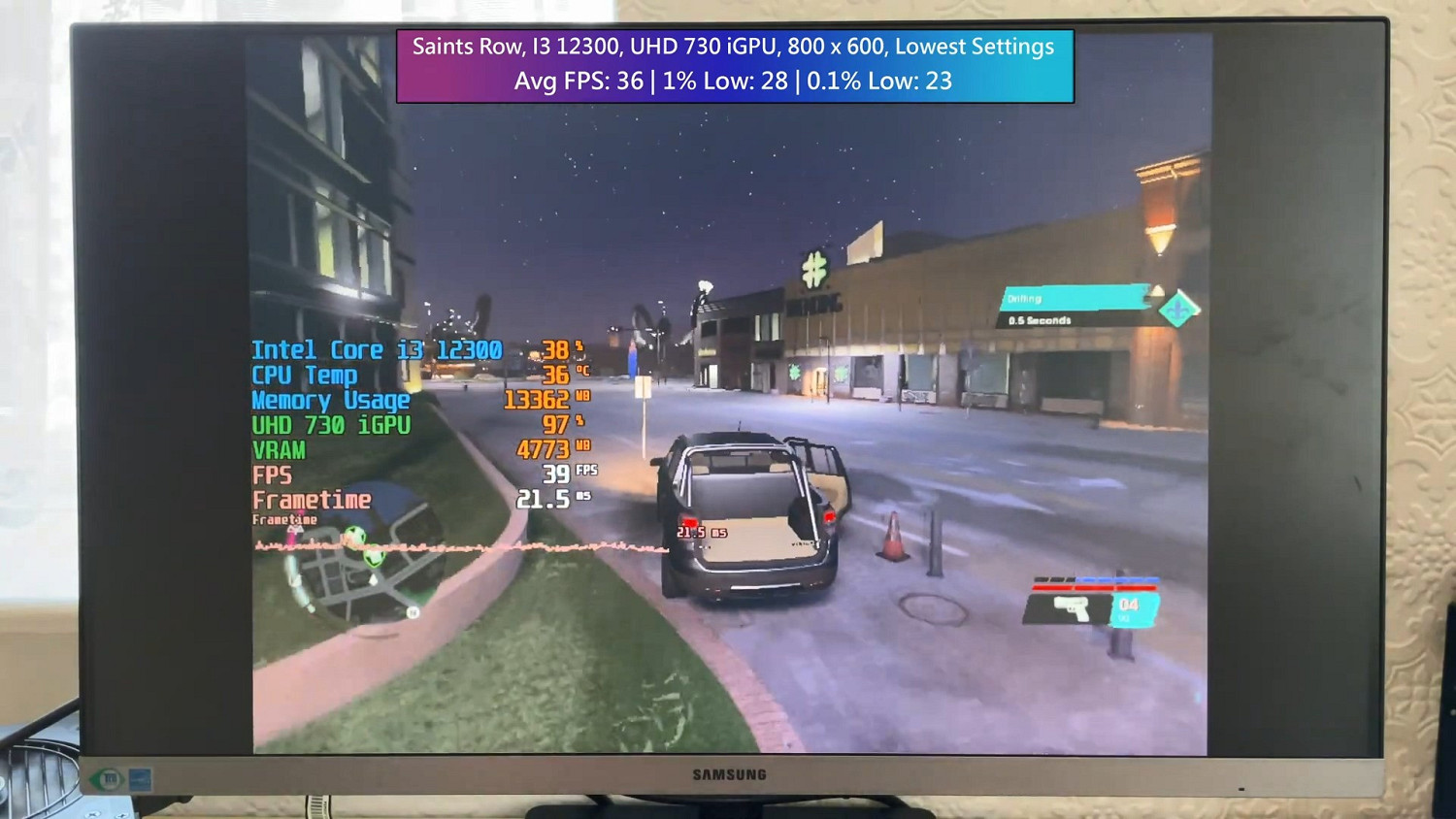 《黑街聖徒：重啟版》核顯測試影片：優化表現優秀！