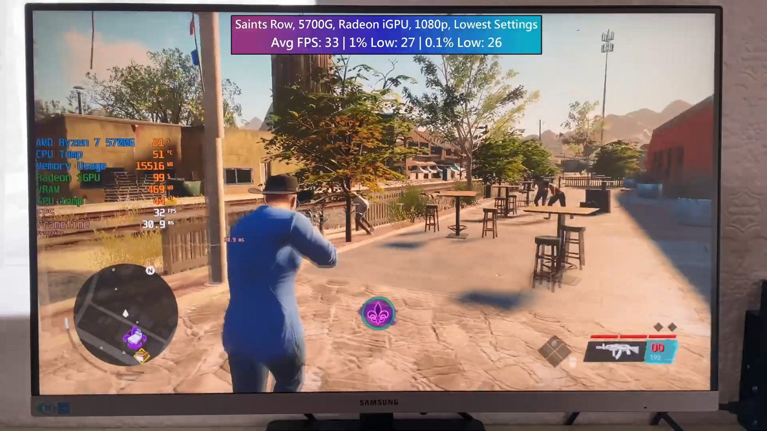 《黑街聖徒：重啟版》核顯測試影片：優化表現優秀！