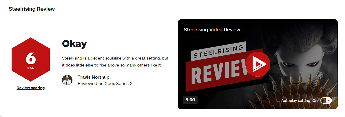 “女版隻狼”《鋼之崛起》IGN 6分：平庸的類魂遊戲