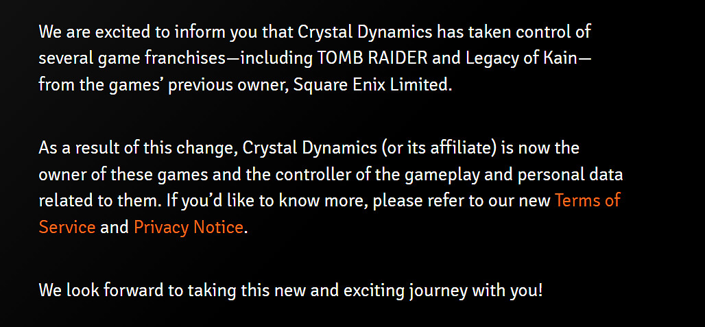 水晶動力已完全接手《古墓奇兵》等遊戲IP的控制權! 水晶動力已完全接手《古墓奇兵》等遊戲IP的控制權!