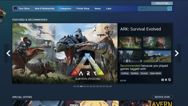 Steam更新 大幅度調整標籤、類型和主題瀏覽頁面 Steam更新 大幅度調整標籤、類型和主題瀏覽頁面
