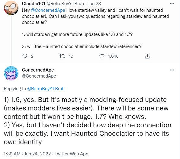《星露谷物語》還有後續更新 1.6主要為模組支援 《星露谷物語》還有後續更新 1.6主要為模組支援