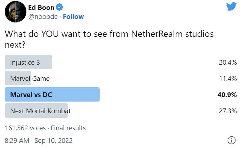 《真人快打》製作人下一款遊戲要做“漫威大戰DC”? 《真人快打》製作人下一款遊戲要做“漫威大戰DC”?