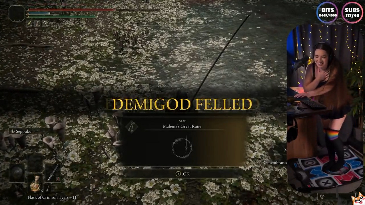 國外女主播用跳舞毯擊敗《艾爾登法環》女武神！