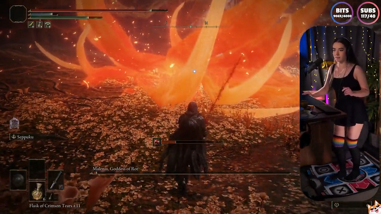 國外女主播用跳舞毯擊敗《艾爾登法環》女武神！