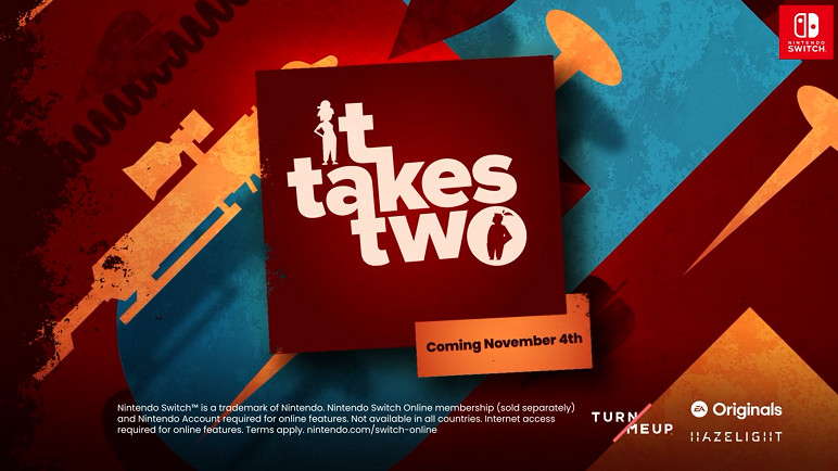 《雙人成行》Switch版發布新預告 11月4日正式發售