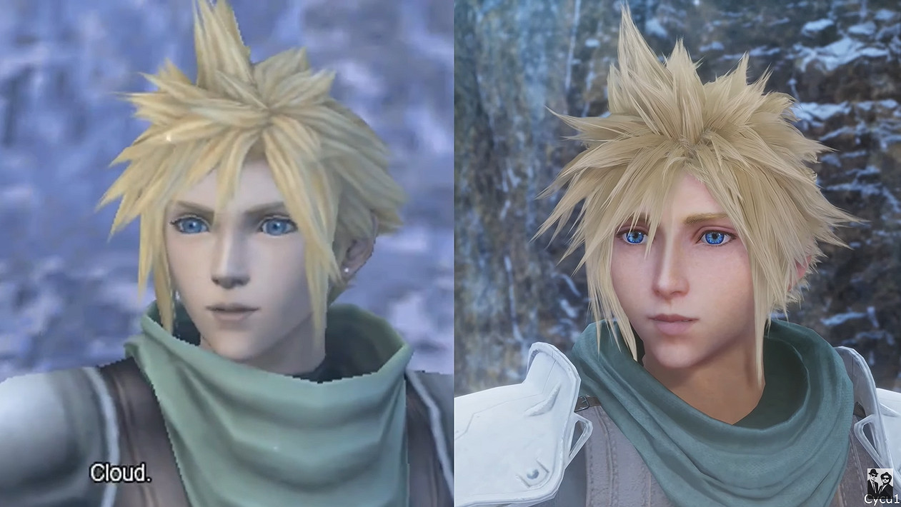 《最終幻想7:核心危機 重聚》宣傳片與原版對比 《最終幻想7:核心危機 重聚》宣傳片與原版對比