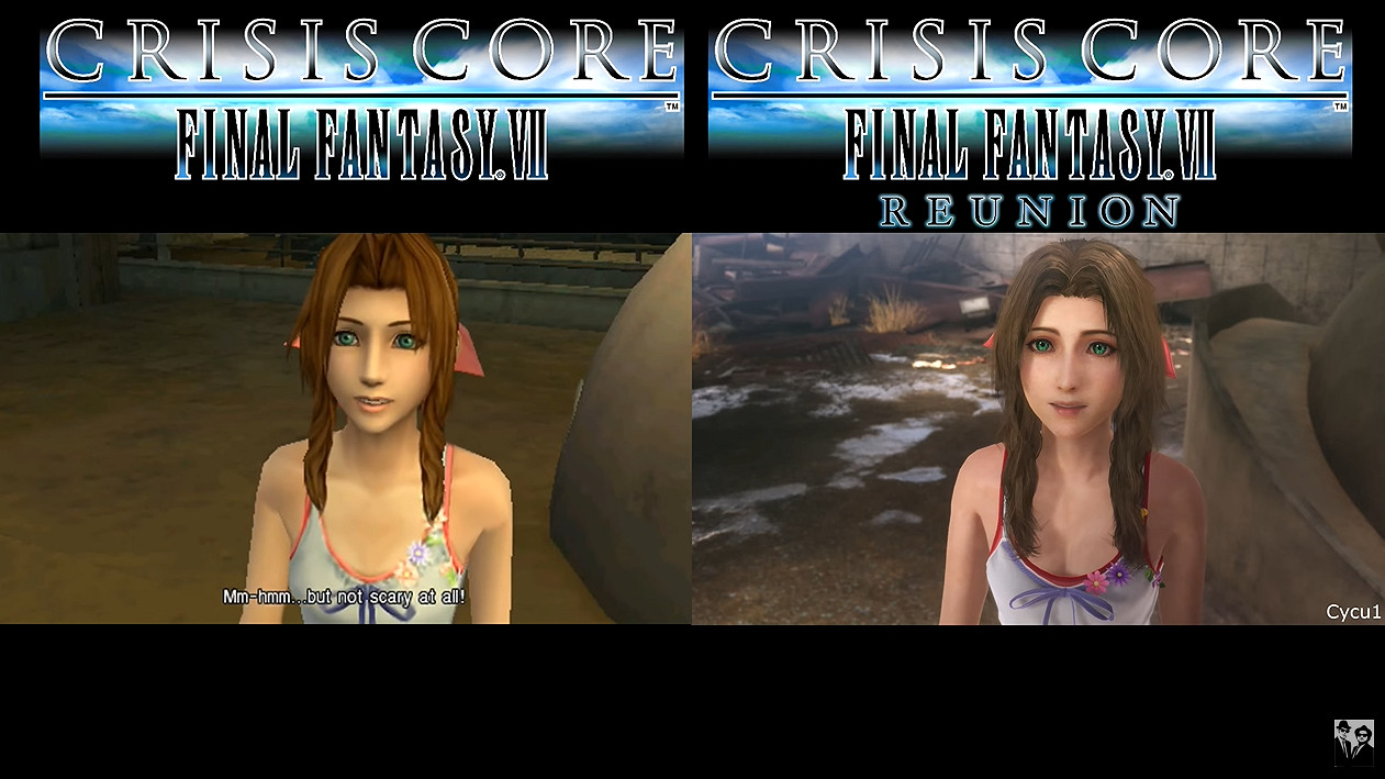 《最終幻想7:核心危機 重聚》宣傳片與原版對比 《最終幻想7:核心危機 重聚》宣傳片與原版對比