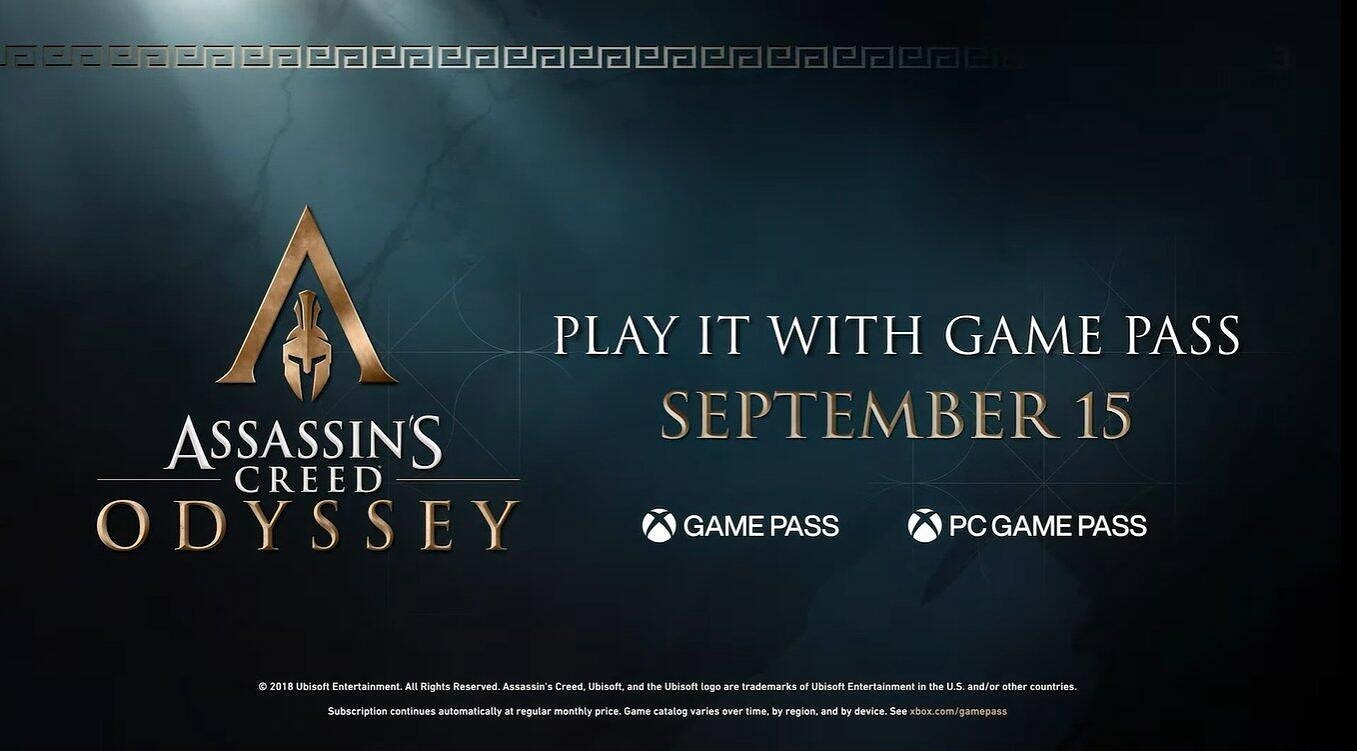 《刺客教條：奧德賽》今日加入 Xbox Game Pass (XGP)  主機PC玩家能遊玩