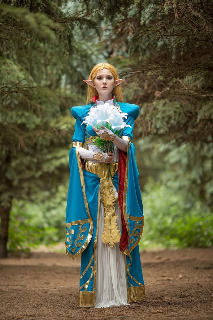 俄妹COS《塞爾達傳說》公主：性感內衣版看呆林克！