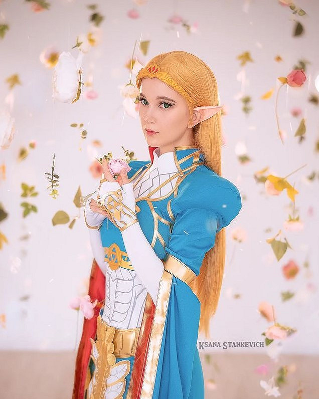 俄妹COS《塞爾達傳說》公主：性感內衣版看呆林克！