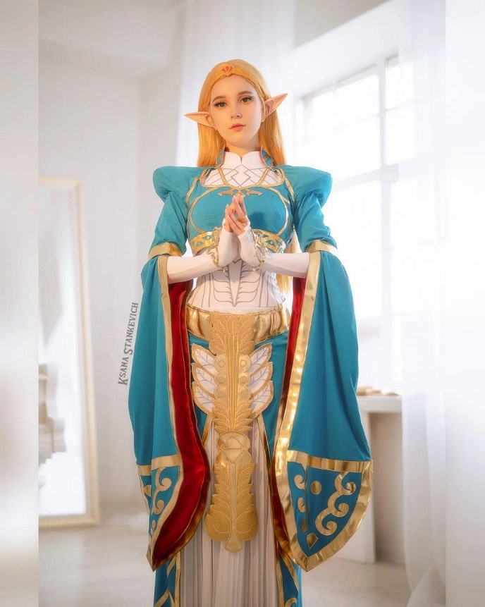 俄妹COS《塞爾達傳說》公主：性感內衣版看呆林克！