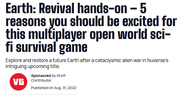 TGS22：中國大陸研發新作大放異彩 《星球：重啟》展現藝術底蘊