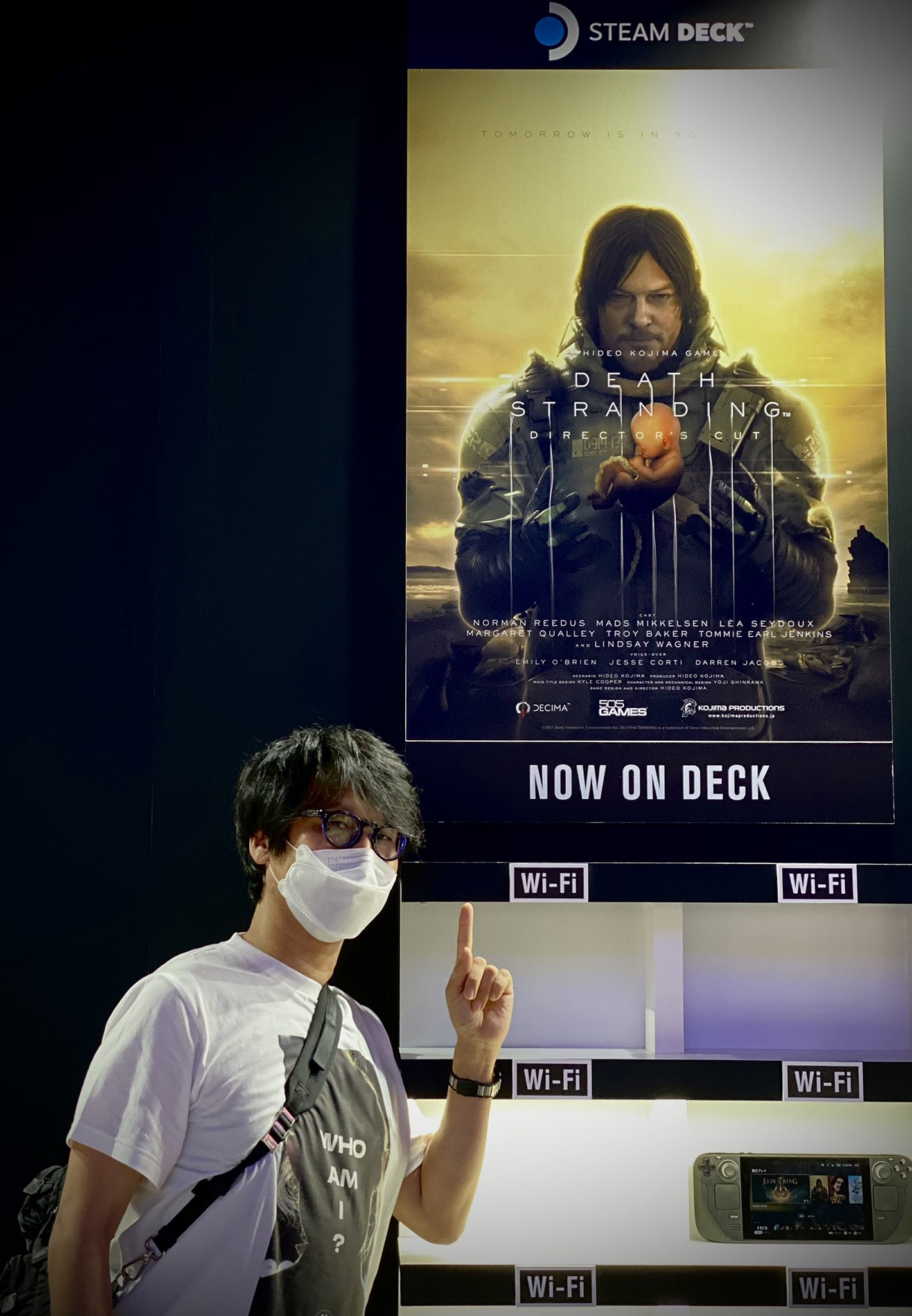 TGS22：小島秀夫曬現場照 用Steam Deck玩死亡擱淺!