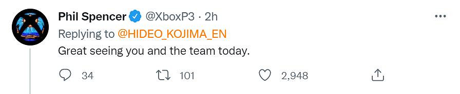 島哥哥也是二次元？Xbox老大斯賓塞與小島秀夫合影