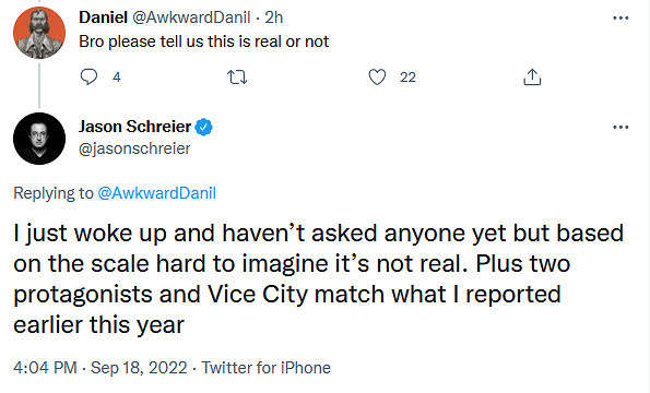 彭博社知名記者認為此次《GTA6》大型泄露內容為真 彭博社知名記者認為此次《GTA6》大型泄露內容為真