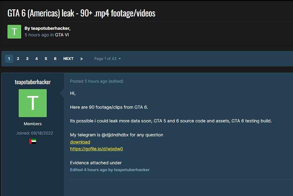 彭博社知名記者認為此次《GTA6》大型泄露內容為真 彭博社知名記者認為此次《GTA6》大型泄露內容為真