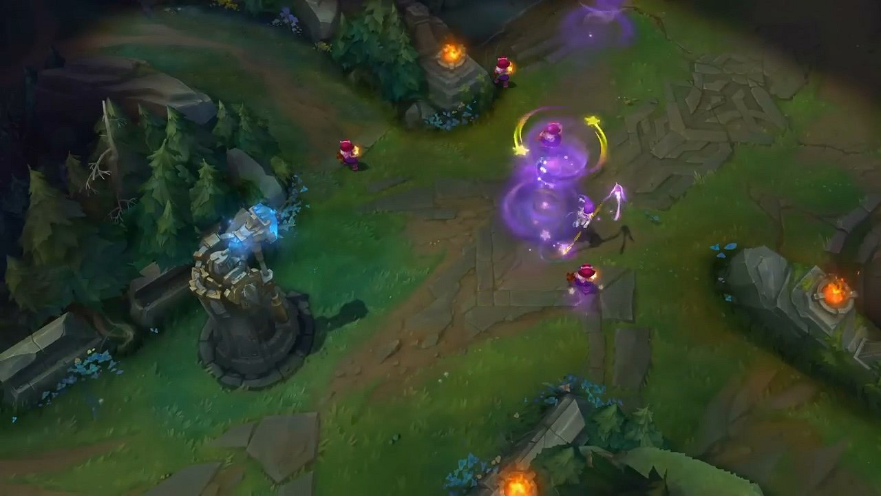 《英雄聯盟》風女技能特效更新預覽 女主播特效拉滿