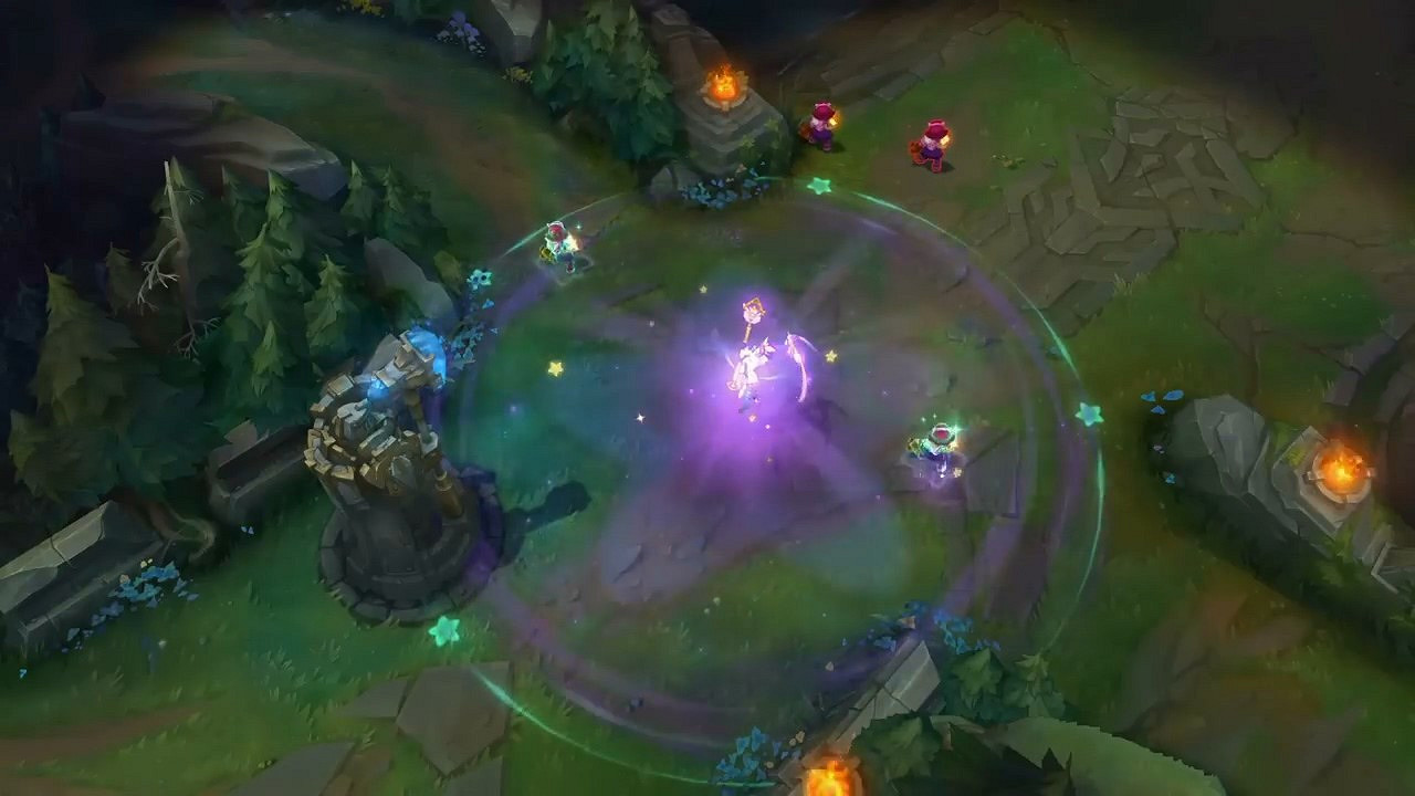 《英雄聯盟》風女技能特效更新預覽 女主播特效拉滿