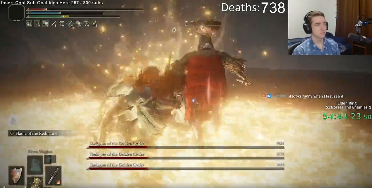 滿屏特效過於刺激!《艾爾登法環》5倍Boss挑戰影片 滿屏特效過於刺激!《艾爾登法環》5倍Boss挑戰影片