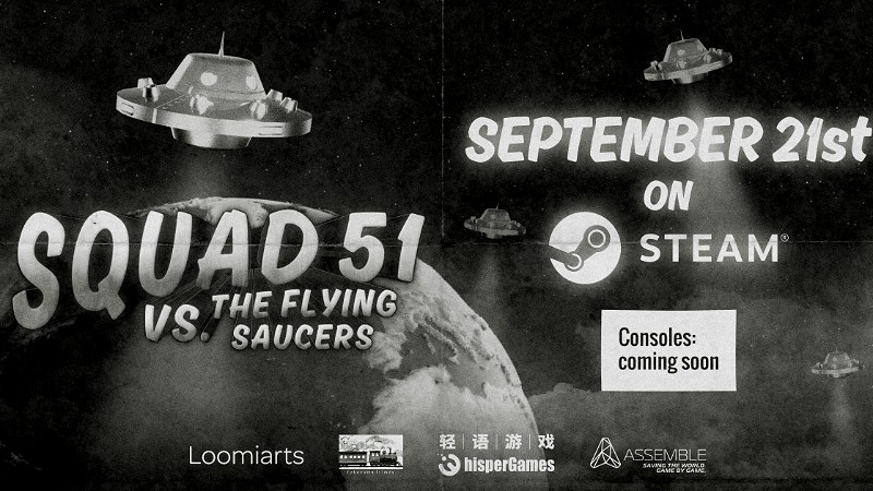 B級片黑白風 橫版射擊遊戲《勁爆51飛行隊》今日發售 B級片黑白風 橫版射擊遊戲《勁爆51飛行隊》今日發售