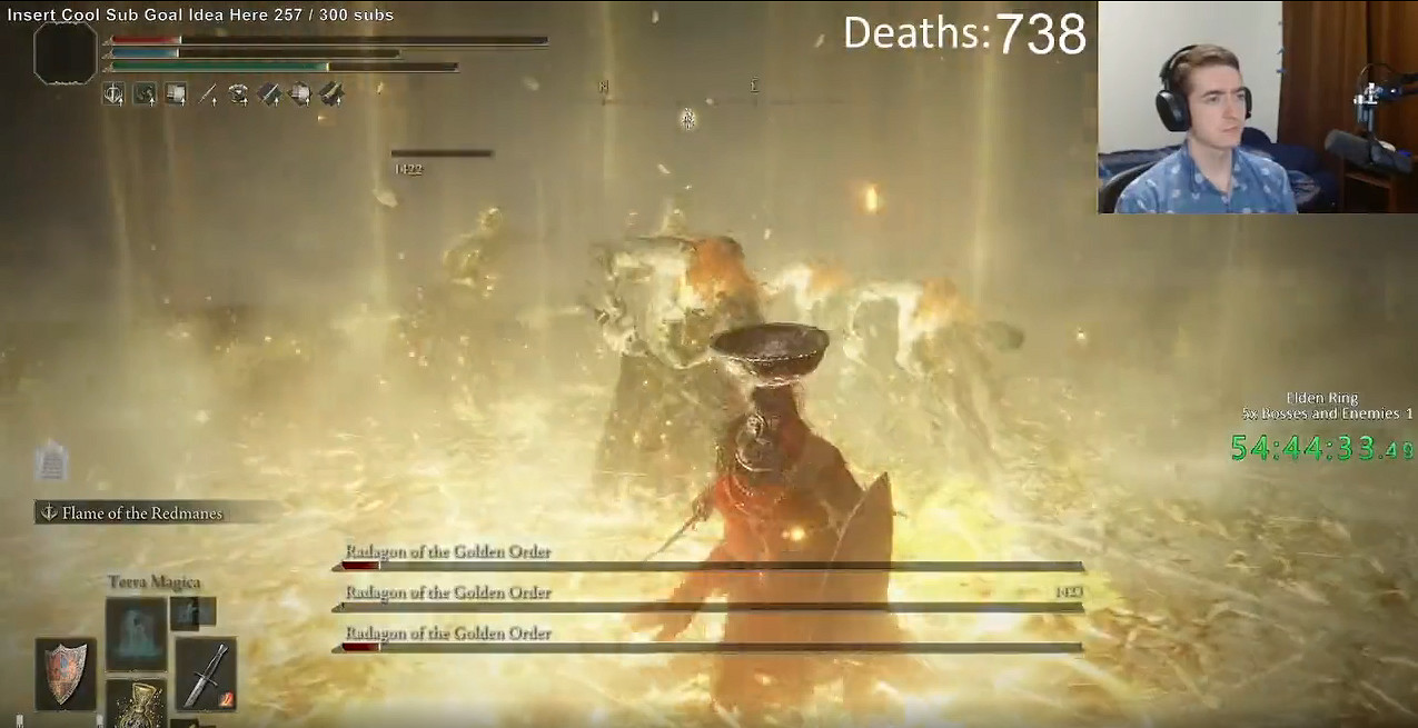 滿屏特效過於刺激!《艾爾登法環》5倍Boss挑戰影片 滿屏特效過於刺激!《艾爾登法環》5倍Boss挑戰影片