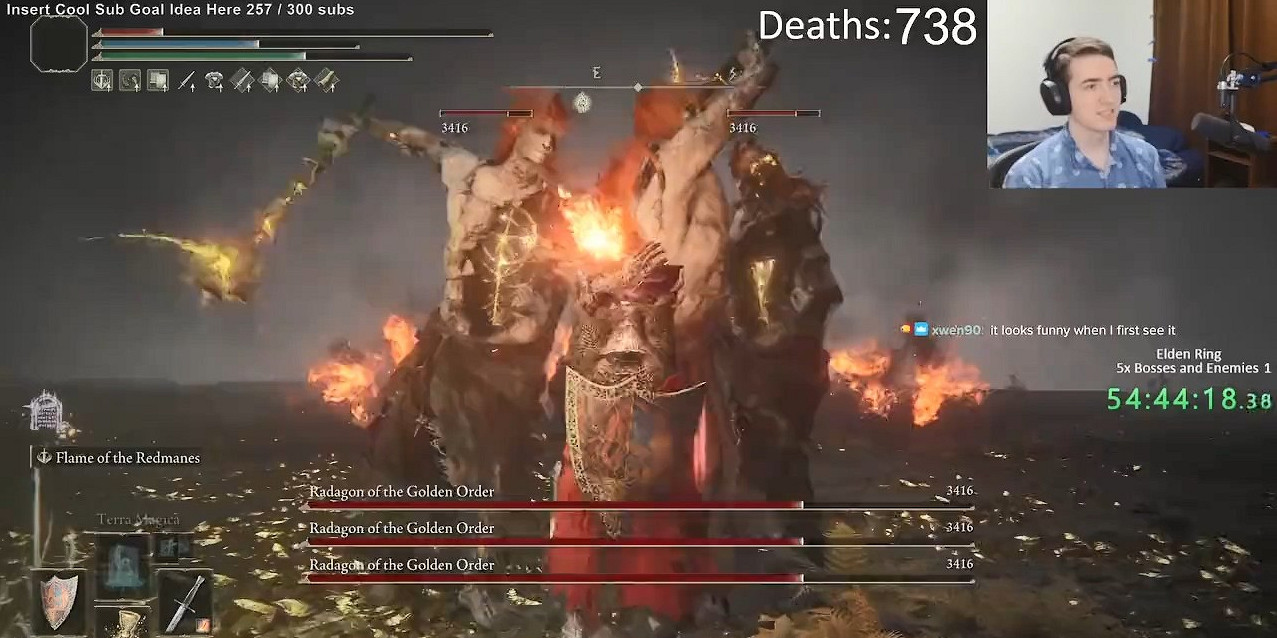 滿屏特效過於刺激!《艾爾登法環》5倍Boss挑戰影片 滿屏特效過於刺激!《艾爾登法環》5倍Boss挑戰影片