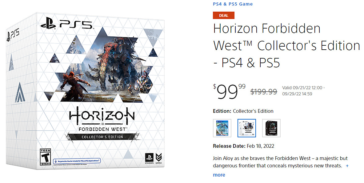 《地平線:西域禁地》收藏版5折促銷!埃洛伊手辦太美 《地平線:西域禁地》收藏版5折促銷!埃洛伊手辦太美