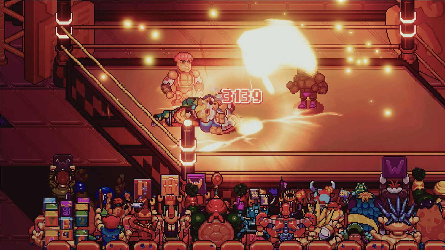 像素風摔跤RPG《傳奇摔角手》公布戰鬥預告片