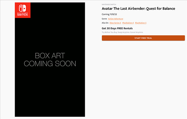 線上零售商曝《降世神通:探索平衡》11月8日發售! 線上零售商曝《降世神通:探索平衡》11月8日發售!