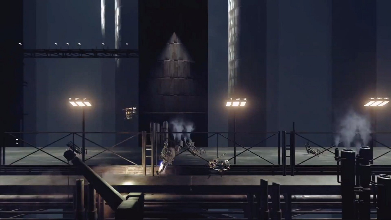 Switch版《尼爾:自動人形》新預告 展示廢墟工廠場景 Switch版《尼爾:自動人形》新預告 展示廢墟工廠場景