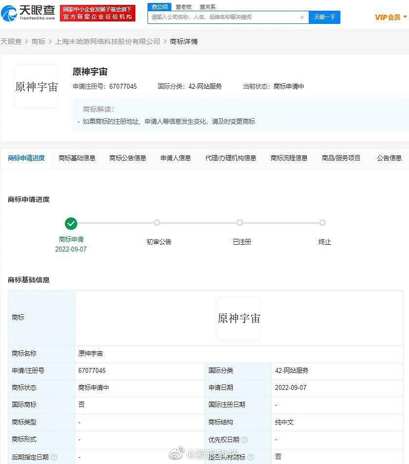 這是要搞元宇宙了?米哈遊註冊“原神宇宙”等商標! 這是要搞元宇宙了?米哈遊註冊“原神宇宙”等商標!